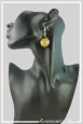 boucles-d-oreilles-en-aluminium-pastille-couleur-jaune-portees