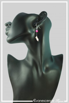 boucles-d-oreilles-en-fil-cable-romarin-couleur-fuchsia-et-ivoire-portees