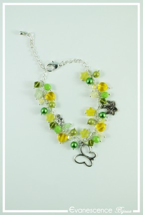 bracelet-chaine-nenuphar-couleur-vert-et-jaune