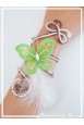 bracelet-en-aluminium-black-pearl-couleur-chocolat-vert-et-blanc-modele-plumes-porte