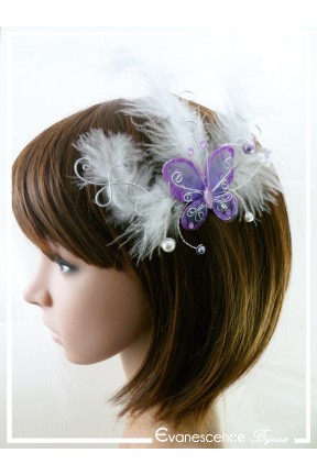 pique-a-cheveux-de-mariage-lavande-couleur-blanc-et-lilas-modele-plumes-porte