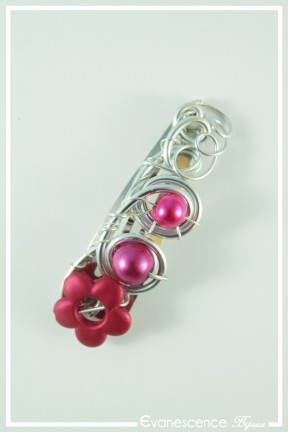 barrette-aluminium-bali-couleur-argent-et-fuchsia