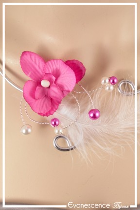 collier-en-aluminium-fada-couleur-blanc-et-fuchsia-modele-plumes-zoom