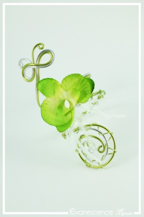 bracelet-en-aluminium-kiafin-couleur-argent-et-vert-pomme-modele-plumes