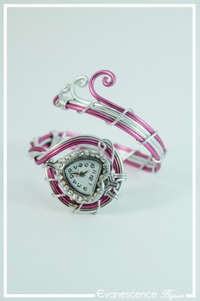 montre-en-aluminium-kitty-couleur-fuchsia-et-argent