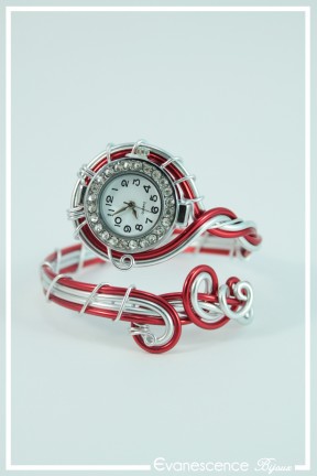 montre-en-aluminium-fidji-couleur-argent-et-rouge