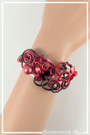 bracelet-en-metal-diamant-couleur-noir-et-rouge-porte