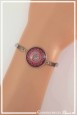 bracelet-cabochon-mandala-couleur-violet-et-vert-anis-porte