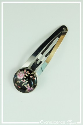 barrette-cabochon-fleur-de-cerisier-couleur-noir-et-rose