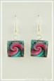 boucles-d-oreilles-spirales-carre-couleur-fuchsia-noir-et-vert