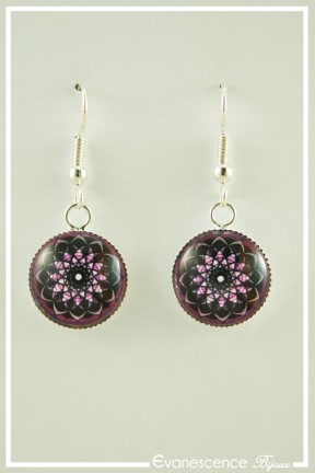 boucles-d-oreilles-rosace-couleur-noir-et-rose