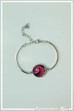 bracelet-spirales-couleur-rose-fuchsia-et-noir