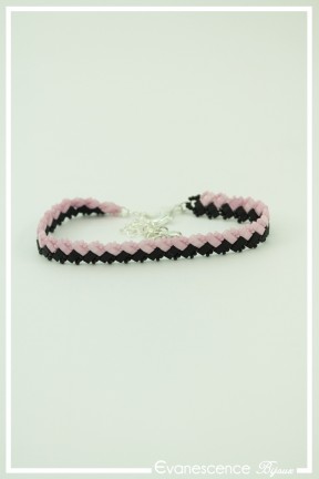 bracelet-ziggy-1-rang-couleur-noir-et-rose-a-plat