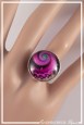 bague-reglable-spirales-couleur-rose-fuchsia-et-noir-portee-zoom