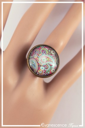 bague-reglable-cachemire-couleur-vert-bleu-et-fuchsia-portee-zoom