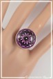 bague-reglable-rosace-couleur-noir-et-rose-portee-zoom