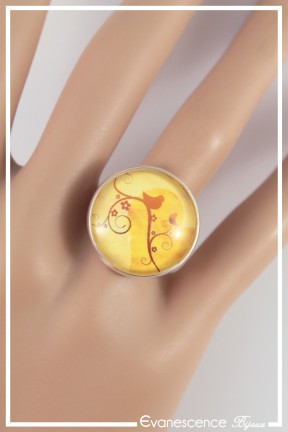 bague-reglable-oiseaux-couleur-jaune-et-orange-portee-zoom