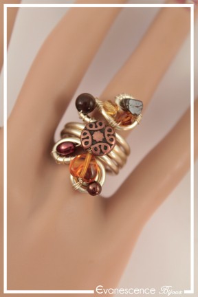 bague-reglable-cachou-couleur-champagne-et-chocolat-portee-zoom