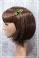 barrette-kookie-couleur-argent-et-vert-portee